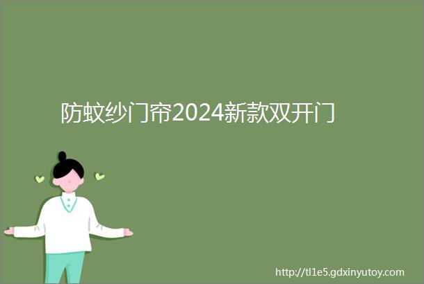 防蚊纱门帘2024新款双开门