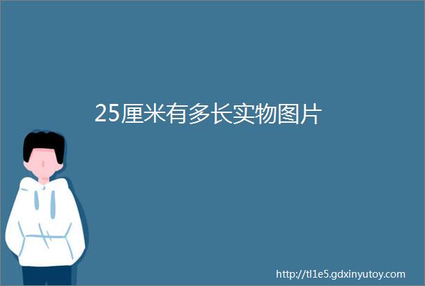 25厘米有多长实物图片